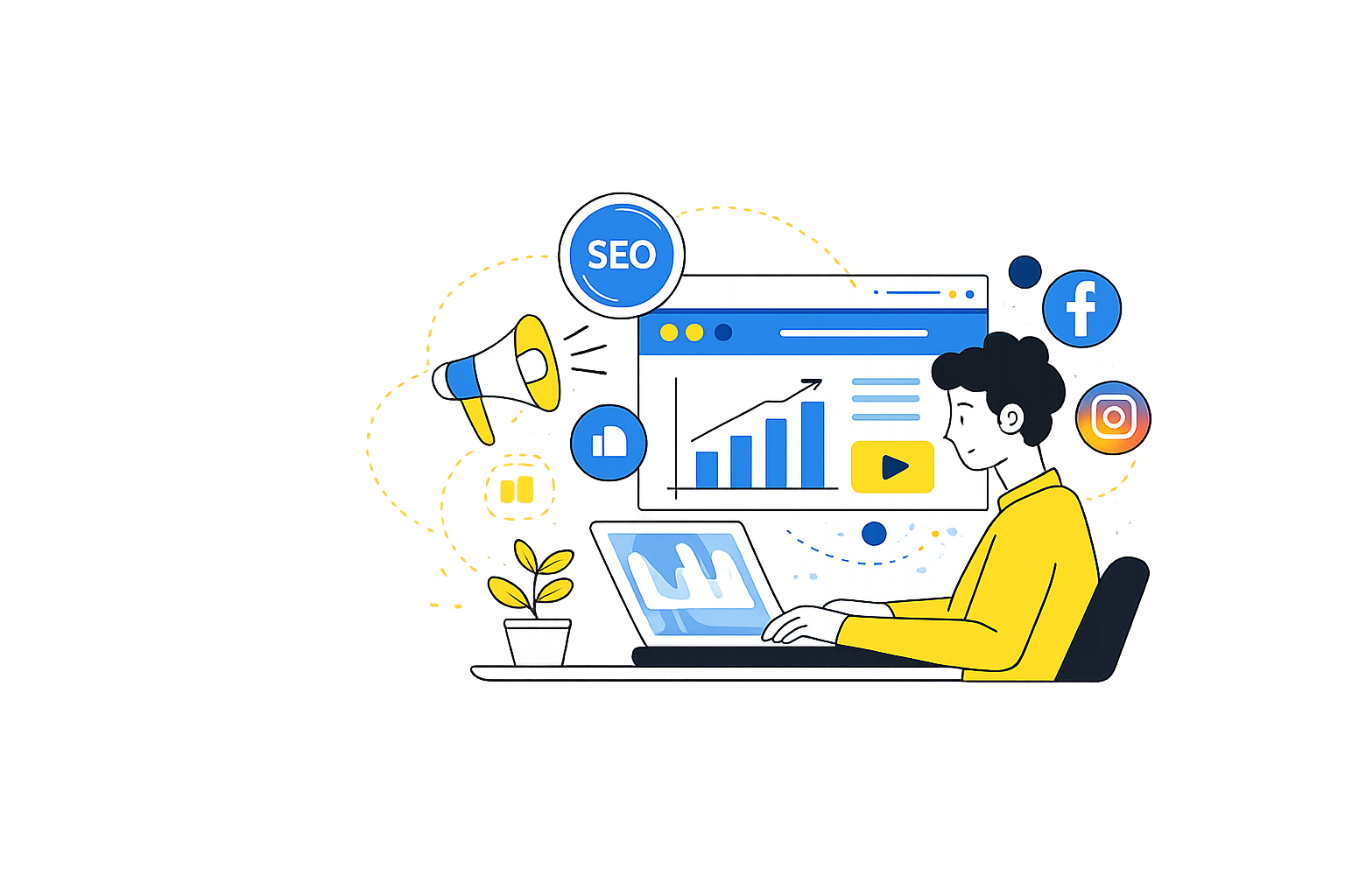 Digital Marketing Illustration